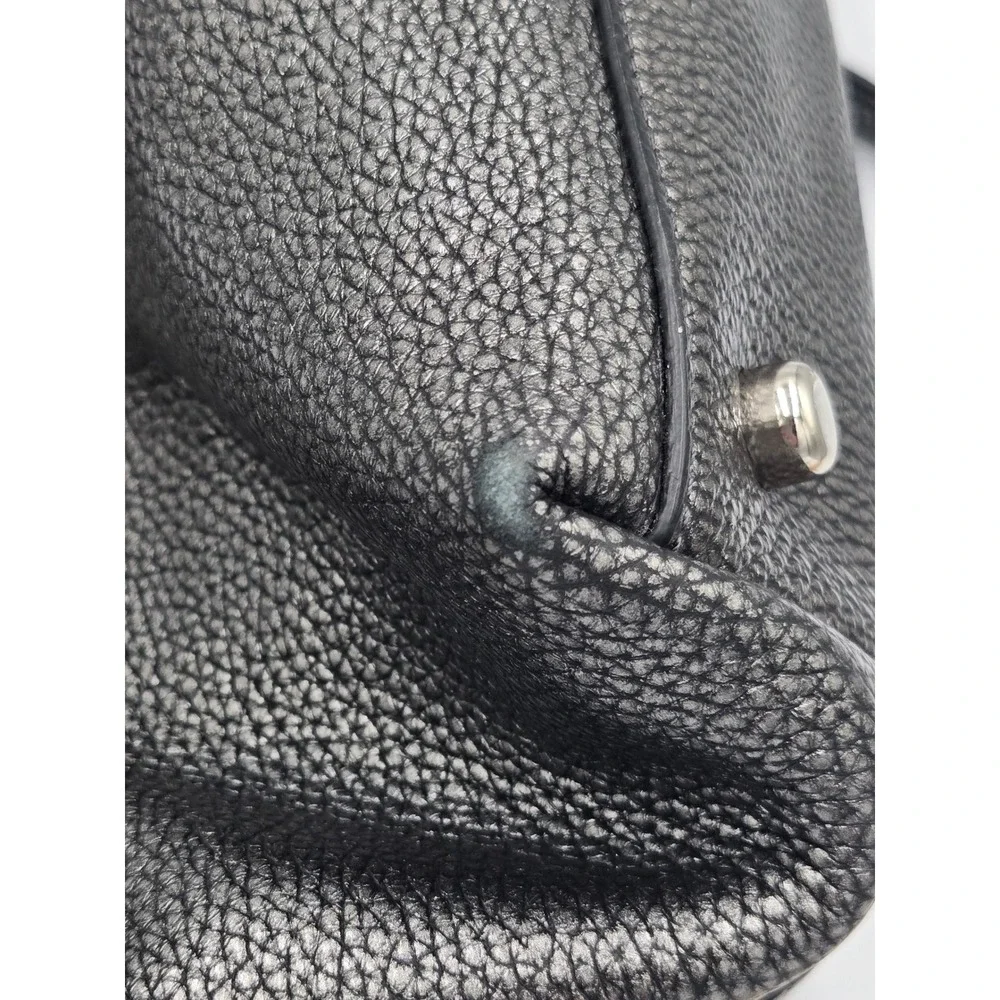 Coach Tyler Tote Black Pebbled Leather Shoulder Bag Crossbody 2-Way Handbag